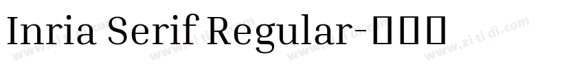 Inria Serif Regular字体转换